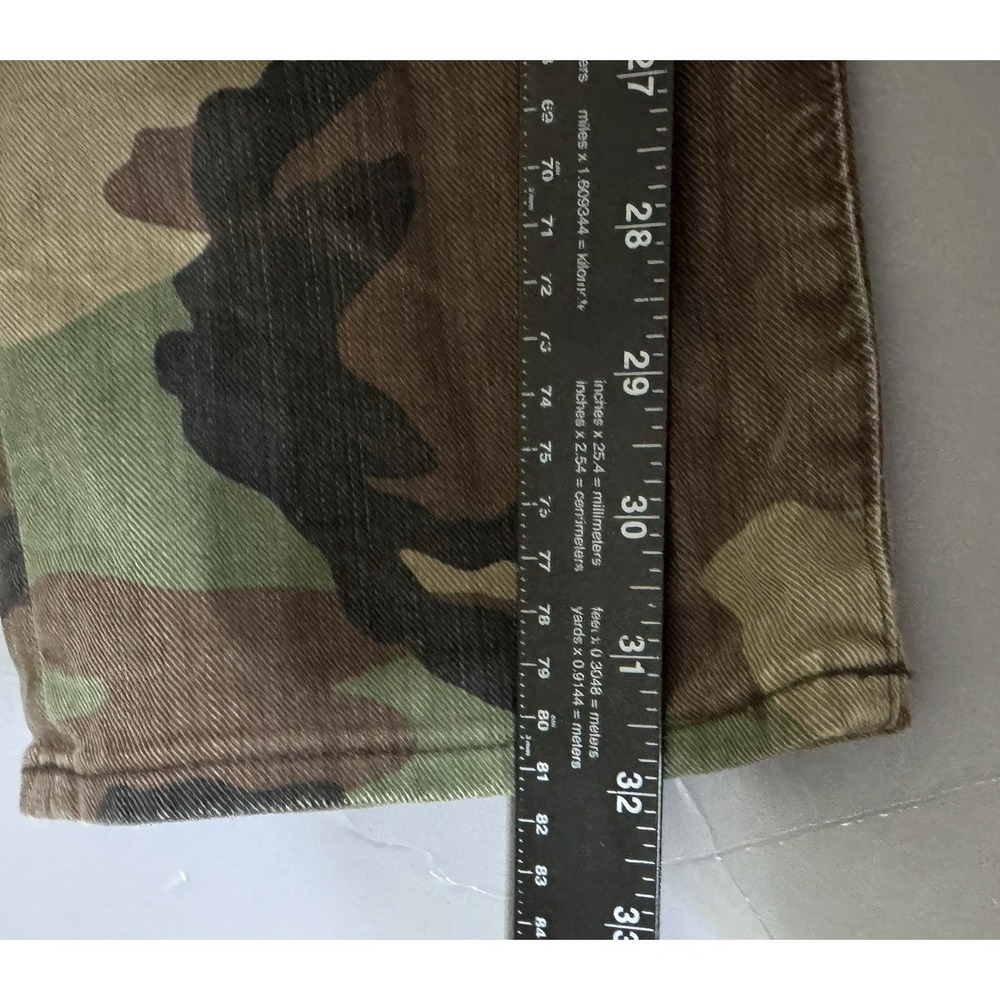 Polo Ralph Lauren Varick Slim Straight Jeans Camo Camouflage 36 32 Button Fly - Picture 12 of 14